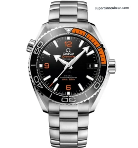 Premium Replica Uhr Omega Seamaster Planet Ocean 215.30.44.21.01.002 mit orangefarbener Lünette 43,5 mm