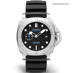 1:1 Super Clone Uhr Panerai Submersible PAM01229 mit blauem Sekundenzeiger Edelstahl 44mm