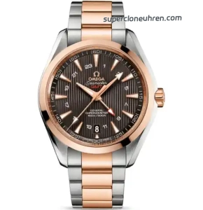 Premium Replica Uhr Omega Seamaster 231.20.43.22.06.003 Bicolor Edelstahl Roségold 43mm