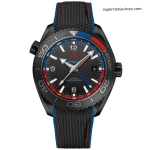 Super Clone Omega Seamaster Planet Ocean 215.92.46.22.01.004 Deep Black Keramik 45,5 mm