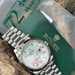 Premium Replica Uhr Rolex Day-Date m228236-0010 weißes Zifferblatt mit römischen Ziffern 40mm