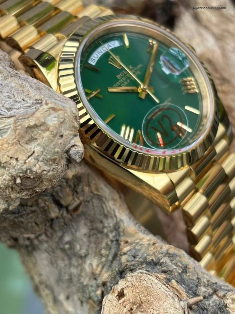 Premium Replica Uhr Rolex Day-Date m228238-0061 grünes Zifferblatt 40mm