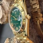 Premium Replica Uhr Rolex Day-Date m228238-0061 grünes Zifferblatt 40mm