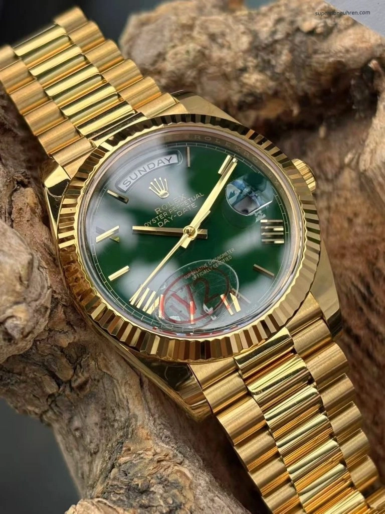 Premium Replica Uhr Rolex Day-Date m228238-0061 grünes Zifferblatt 40mm