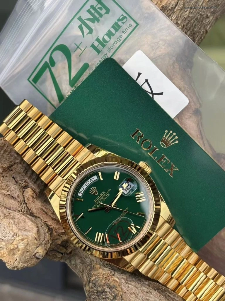 Premium Replica Uhr Rolex Day-Date m228238-0061 grünes Zifferblatt 40mm