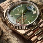 Premium Replica Uhr Rolex Day-Date m228235-0025 Roségold Mintgrün 40mm