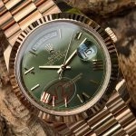 Premium Replica Uhr Rolex Day-Date m228235-0025 Roségold Mintgrün 40mm