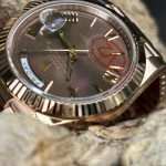 Premium Replica Uhr Rolex Day-Date m228235-0002 Roségold mit braunem Zifferblatt 40mm