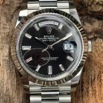 Premium Replica Uhr Rolex Day-Date m228239-0005 schwarzes Zifferblatt 40mm
