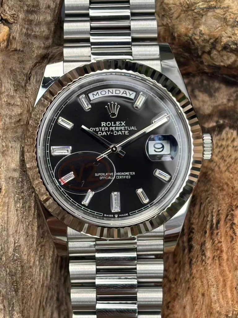 Premium Replica Uhr Rolex Day-Date m228239-0005 schwarzes Zifferblatt 40mm