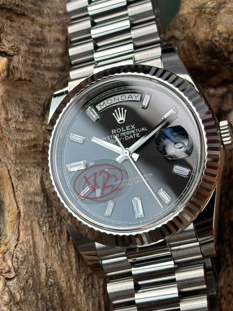 Premium Replica Uhr Rolex Day-Date m228239-0005 schwarzes Zifferblatt 40mm
