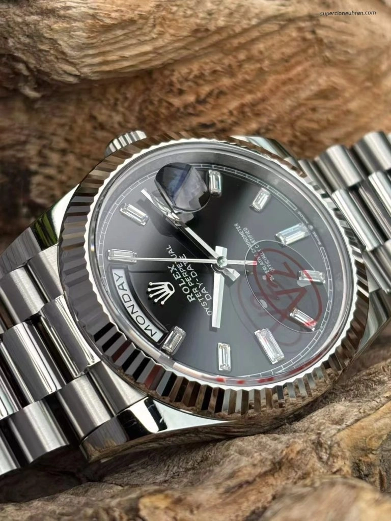 Premium Replica Uhr Rolex Day-Date m228239-0005 schwarzes Zifferblatt 40mm