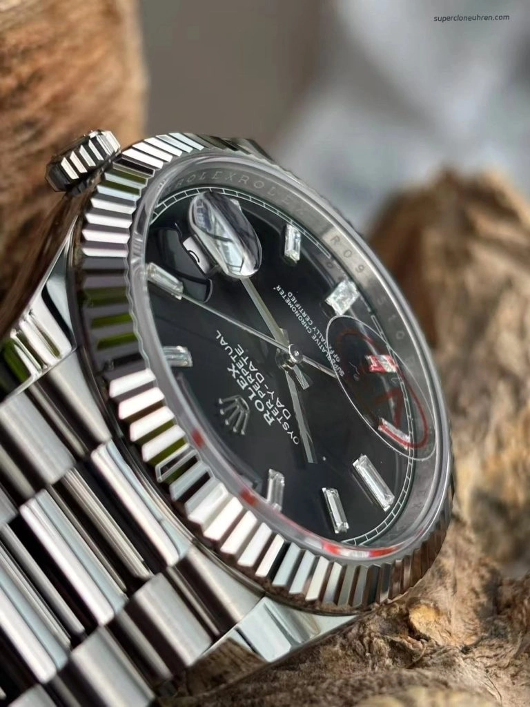 Premium Replica Uhr Rolex Day-Date m228239-0005 schwarzes Zifferblatt 40mm