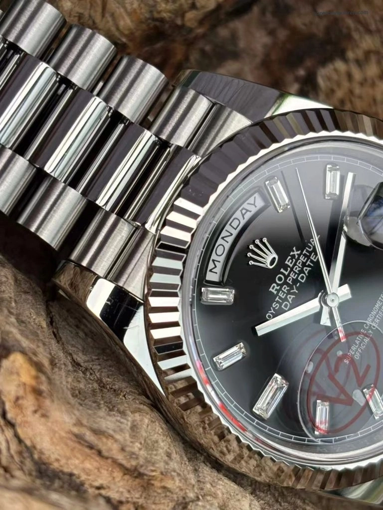 Premium Replica Uhr Rolex Day-Date m228239-0005 schwarzes Zifferblatt 40mm