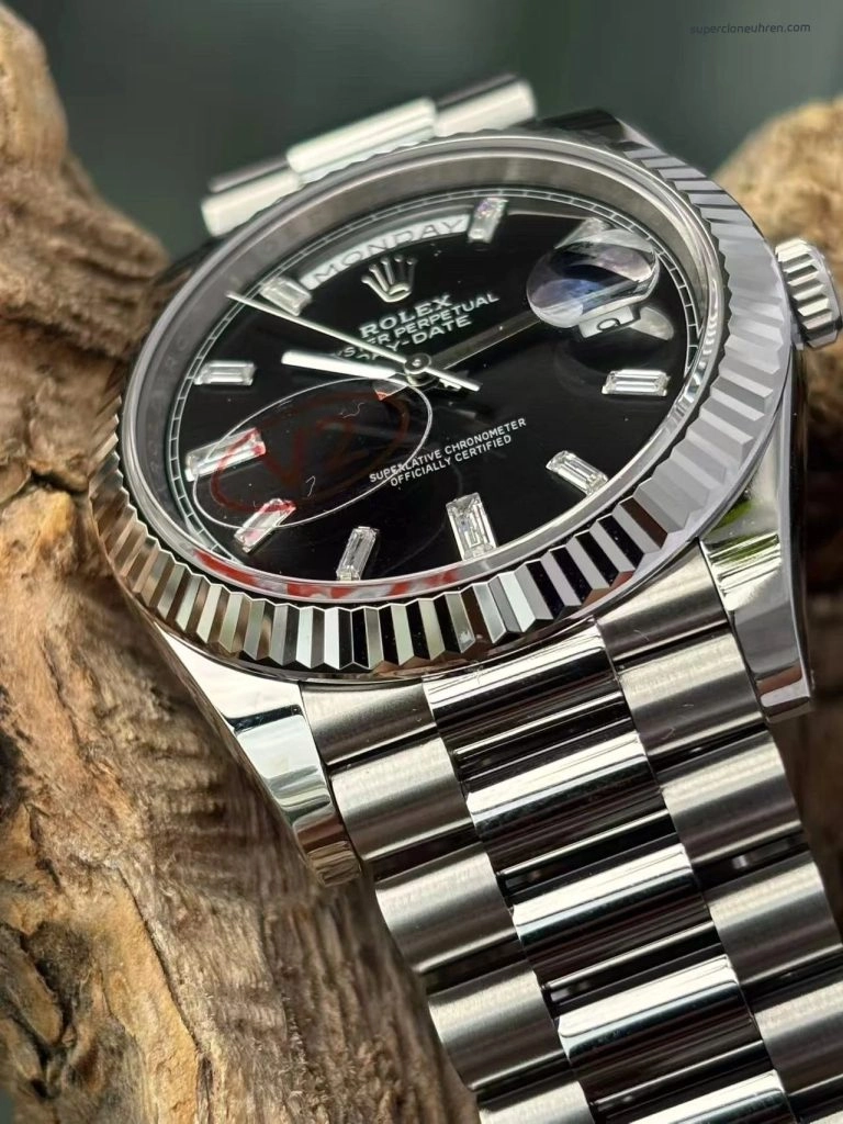 Premium Replica Uhr Rolex Day-Date m228239-0005 schwarzes Zifferblatt 40mm