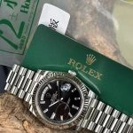 Premium Replica Uhr Rolex Day-Date m228239-0005 schwarzes Zifferblatt 40mm