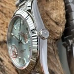 1:1 Super Clone Uhr Rolex Day-Date M228236-0012 eisblaues Zifferblatt mit römischen Ziffern 40mm