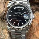 Premium Replica Uhr Rolex Day-Date m228239-0004 schwarzes Zifferblatt mit Leuchtindizes 40mm