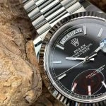 Premium Replica Uhr Rolex Day-Date m228239-0004 schwarzes Zifferblatt mit Leuchtindizes 40mm