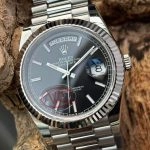 Premium Replica Uhr Rolex Day-Date m228239-0004 schwarzes Zifferblatt mit Leuchtindizes 40mm