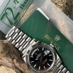 Premium Replica Uhr Rolex Day-Date m228239-0004 schwarzes Zifferblatt mit Leuchtindizes 40mm