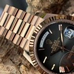 Premium Replica Uhr Rolex Day-Date m228235-0055 Roségold mit grauem Verlaufzifferblatt 40mm