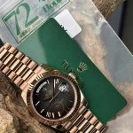 Premium Replica Uhr Rolex Day-Date m228235-0055 Roségold mit grauem Verlaufzifferblatt 40mm