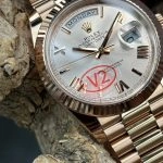 Super Clone Rolex Day-Date m228235-0001 in Roségold mit Champagner-Zifferblatt 40mm