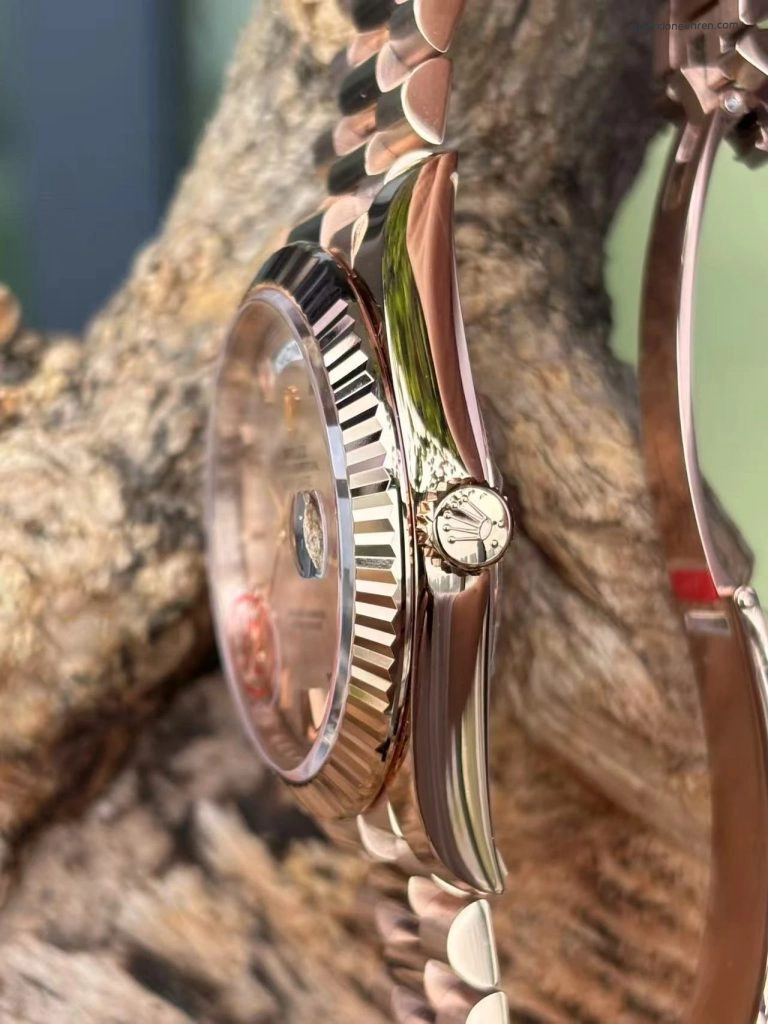 Super Clone Rolex Day-Date m228235-0001 in Roségold mit Champagner-Zifferblatt 40mm