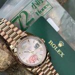 Super Clone Rolex Day-Date m228235-0001 in Roségold mit Champagner-Zifferblatt 40mm
