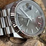 Premium Replica Uhr Rolex Day-Date m228239-0060 graues Zifferblatt 40 mm