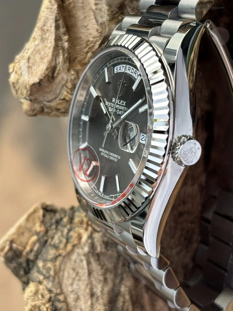 Premium Replica Uhr Rolex Day-Date m228239-0060 graues Zifferblatt 40 mm