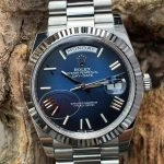 Premium Replica Uhr Rolex Day-Date m228239-0076 mit blauem Farbverlauf-Zifferblatt 40mm