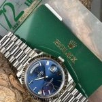 Premium Replica Uhr Rolex Day-Date m228239-0076 mit blauem Farbverlauf-Zifferblatt 40mm