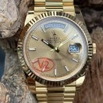 1:1 Super Clone Uhr Rolex Day-Date m228238-0003 Gelbgold mit President-Band 40mm
