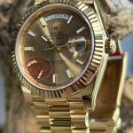 1:1 Super Clone Uhr Rolex Day-Date m228238-0003 Gelbgold mit President-Band 40mm