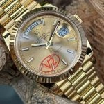 1:1 Super Clone Uhr Rolex Day-Date m228238-0003 Gelbgold mit President-Band 40mm