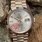 Premium Replica Uhr Rolex Day-Date m228235-0004 in Roségold mit Champagner-Zifferblatt 40mm