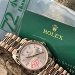 Premium Replica Uhr Rolex Day-Date m228235-0004 in Roségold mit Champagner-Zifferblatt 40mm