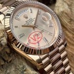 Premium Replica Uhr Rolex Day-Date m228235-0004 in Roségold mit Champagner-Zifferblatt 40mm