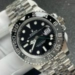 Super Clone Rolex GMT-Master II 126710GRNR-0003 Oystersteel mit schwarzer Lünette 40 mm