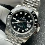 Super Clone Rolex GMT-Master II 126710GRNR-0003 Oystersteel mit schwarzer Lünette 40 mm