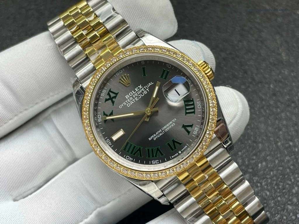 Premium Replica Uhr Rolex Datejust m126283rbr-0021 Bicolor mit Diamantlünette 36mm