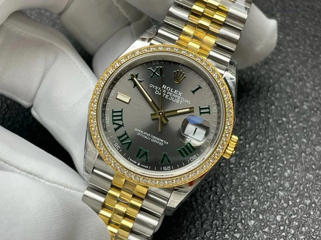 Premium Replica Uhr Rolex Datejust m126283rbr-0021 Bicolor mit Diamantlünette 36mm