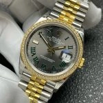 Premium Replica Uhr Rolex Datejust m126283rbr-0021 Bicolor mit Diamantlünette 36mm