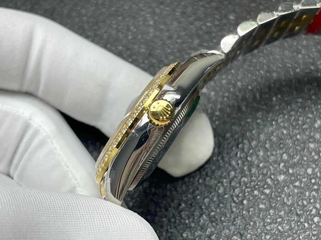 Premium Replica Uhr Rolex Datejust m126283rbr-0021 Bicolor mit Diamantlünette 36mm