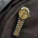 Premium Replica Uhr Rolex Datejust 126233-0045 Bicolor mit Diamantindizes 36mm