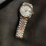 Premium Replica Uhr Rolex Datejust m126231-0039 Bicolor Roségold mit Diamantindizes 36mm