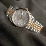 Premium Replica Uhr Rolex Datejust m126231-0039 Bicolor Roségold mit Diamantindizes 36mm