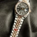Premium Replica Uhr Rolex Datejust m126231-0013 Bicolor mit geriffelter Lünette 36mm